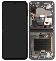Samsung GH82-27243A Gyári Samsung Galaxy Z Flip3 5G fekete LCD kijelző érintővel kerettel előlap (GH82-27243A)