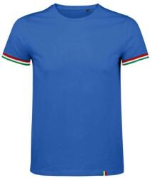 SOL'S Tricou barbati, bumbac 100%, Sol's SO03108 Rainbow Royal Blue/Red/White/Kelly Green (so03108ro/re/wh/kl)
