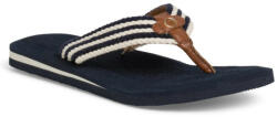 Tamaris női lábujjközös papucs 27106-28-865 kék fehér textil pánttal 06392