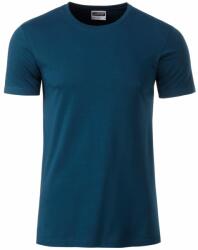 Daiber Tricou clasic pentru bărbați din bumbac organic 8008 - Petrol | M (8008-1755256)