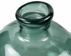 Kerek üveg váza, újrahasznosított üvegből, 33 cm, zöld - BULLE DE SAVON