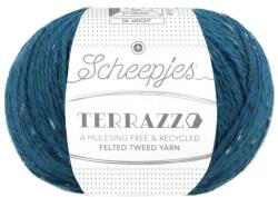 Scheepjes Terrazzo 734 Opale - sötét opálkék gyapjú fonal