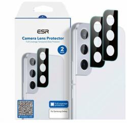 ESR Teljes üveg Kamera lencse védő üveg Samsung Galaxy S22 / S22 Plus - double pack - fekete