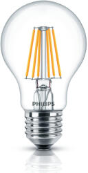 Philips Bec LED Philips Classic LED 4, 5-40W A60 E27 827 transparent FIL DIM 470lm 2700K (8718699773250)