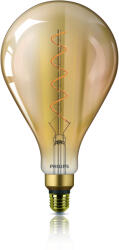 Philips Bec LED Philips Classic LEDbulb 5-25W E27 820 A160 gold Vintage 2000K 300lm (8718696768105)