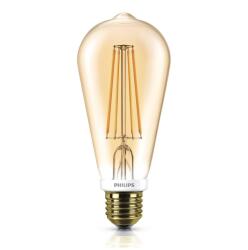 Philips Bec LED Philips Classic LEDbulb 7-55W E27 825 ST64 gold FIL DIM 2500K 720lm (8718696575710)