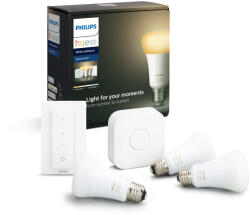 Philips 3x Bec LED Spot Philips Hue Alb & Color Ambiance LED GU10 Starter Set (8718699629274)