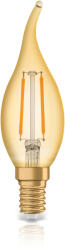 OSRAM Bec Lumanare LED Osram LED VINTAGE 1906 CLBA GOLD12 non-dim 1.4W 825 E14 2500K 120lm (4058075119420)