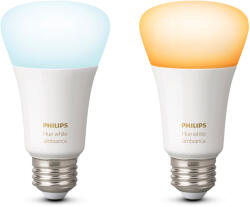 Philips 2x Bec LED Philips Hue Alb Ambiance LED E27 (67336900)