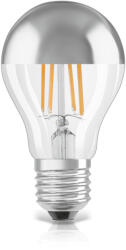 OSRAM Bec LED Osram LED STAR RETROFIT CLP 34 FIL Mirror argintiu non-dim 4W 827 E27 2700K 380lm (4058075114739)