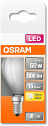 OSRAM Bec Osram LED STAR RETROFIT difuzează CLP 60 6, 5W 827 E14 non-dim 806lm 2700K (4058075434929)