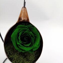BiaRose Trandafir Criogenat pe pat de muschi in fotoliu suspendat Verde