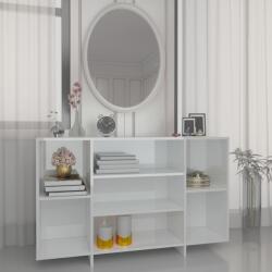 vidaXL Servantă, alb extralucios, 120x30x75 cm, PAL (809626) Comoda