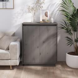 vidaXL Servantă, gri, 60x34x75 cm, lemn masiv de pin (813347) Comoda