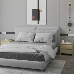 vidaXL Noptiere, 2 buc. , stejar sonoma, 45x34, 5x44, 5 cm, PAL (809852)