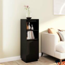 vidaXL Dulap înalt, negru, 37x34x110 cm, lemn masiv de pin (813519) Comoda