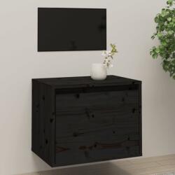 vidaXL Dulap de perete, negru, 45x30x35 cm, lemn masiv de pin (813443) Raft