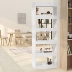 vidaXL Bibliotecă/Separator cameră alb extralucios, 60x30x166 cm PAL (811679) Biblioteca