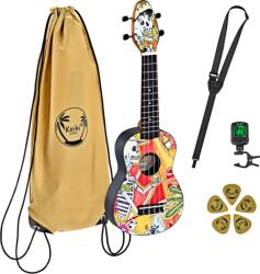 Ortega Guitars KEIKI K2-EM szopran ukulele Set