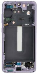 Samsung GH82-26414D Gyári Samsung Galaxy S21 FE lila OLED kijelző érintővel kerettel előlap (GH82-26414D)
