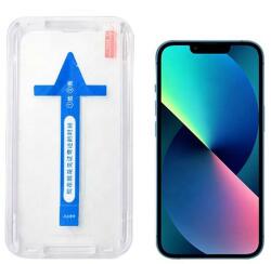 Temp-glass631273854 Apple iPhone 12/12 Pro fekete betekintésvédelemmel ellátott karcálló, ütésálló kijelzővédő üvegfólia, 9H tempered glass, törlőkendővel (Betekintésgátló) (Temp-glass631273854)