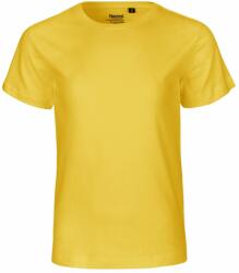 Neutral Rövid ujjú gyerek póló organikus Fairtrade biopamutból - Sárga | 128/134 (NE-O30001-1000133042)