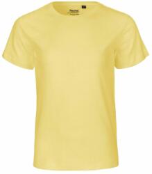 Neutral Rövid ujjú gyerek póló organikus Fairtrade biopamutból - Dusty yellow | 116/122 (NE-O30001-1000329168)
