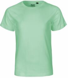 Neutral Rövid ujjú gyerek póló organikus Fairtrade biopamutból - Dusty mint | 104/110 (NE-O30001-1000303789)