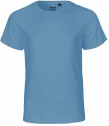 Neutral Rövid ujjú gyerek póló organikus Fairtrade biopamutból - Dusty indigo | 104/110 (NE-O30001-1000303783)