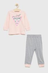 Guess gyerek pizsama rózsaszín, sima - rózsaszín 147-157