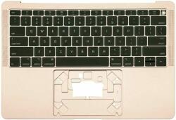 Apple MacBook Air 13" A1932 (2018 - 2019) - Superior Ramă Tastatură + Tastatură US (Gold), Black