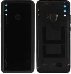 Huawei P Smart (2019) - Carcasă Baterie + Senzor de Amprentă (Midnight Black) - 02352HTS Genuine Service Pack, Midnight Black