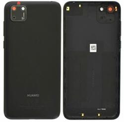 Huawei Y5p - Carcasă Baterie + Sticlă Cameră Spate (Midnight Gray) - 97070XVD Genuine Service Pack, Midnight Black