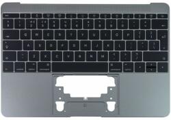 Apple MacBook 12" A1534 (Early 2015 - Mid 2017) - Superior Ramă Tastatură + Tastatură UK (Space Gray), Space Gray