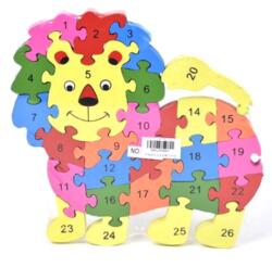 Magic Toys Számos fa oktató oroszlán puzzle (MKL089987)