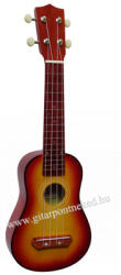MSA UK-7 SB, Sunburst szoprán ukulele vékony tokkal