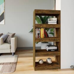 vidaXL Bibliotecă/Separator stejar fumuriu 60x30x135 cm lemn prelucrat (813605) Biblioteca