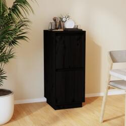 vidaXL Servantă, negru, 31, 5x34x75 cm, lemn masiv de pin (813388) Comoda