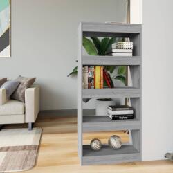 vidaXL Bibliotecă/Separator, sonoma gri, 60x30x135 cm, lemn prelucrat (813606) Biblioteca