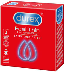 Durex Fell Thin Fetherlite Elite prezervative mai subtiri cu mai mult gel 3 buc