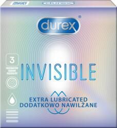 Durex Invisible Extra Thin Extra Lubricated prezervative super subțiri extra lubrifiate 3 buc