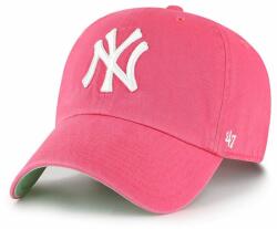 47 brand 47brand șapcă MLB New York Yankees culoarea roz, cu imprimeu 99KK-CAD07K_30X