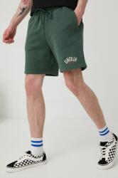 Unfair Athletics pantaloni scurti din bumbac barbati, culoarea verde PPYY-SZM19L_77X