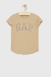 GAP tricou de bumbac pentru copii culoarea maro PPYY-TSG091_84X