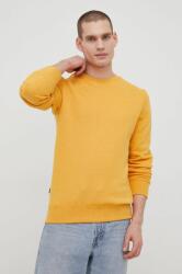 Superdry bluza barbati, culoarea galben, neted PPYY-BLM14L_11X