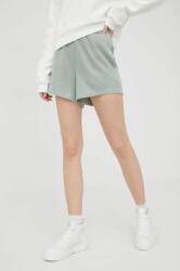 Fila pantaloni scurti femei, culoarea verde, neted, high waist PPYY-SZD113_07X (FAW0077)