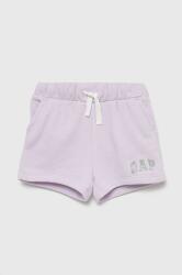 Gap pantaloni scurti copii culoarea violet, cu imprimeu, talie reglabila PPYY-SZG040_04X