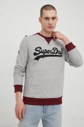Superdry bluza barbati, culoarea gri, cu imprimeu PPYY-BLM143_90X