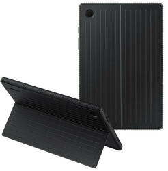 Samsung Tab A8 10.5 (2021) SM-X200 / X205, Műanyag hátlap védőtok, dupla rétegű, gumírozott, stand, fekete, gyári