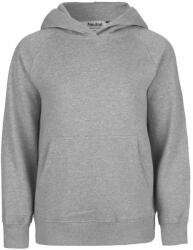 Neutral Gyerek pulóver kapucnival organikus Fairtrade biopamutból - Sportos szürke | 140/146 (NE-O13101-1000132929)